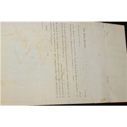 Michigan Southern and Northern Indiana Rail-Road Co. Stock Certificate Dated 1862 {Est. 90-250}