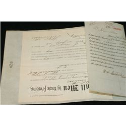 Standard Oil Trust Stock Certificate Dated 1896 w/bio of Henry Flagler {Est. 365-500}