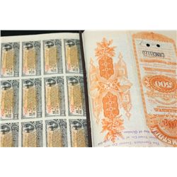 The Comstock Tunnel Co. Stock Certificate Dated 1891 {Est. 190-325}