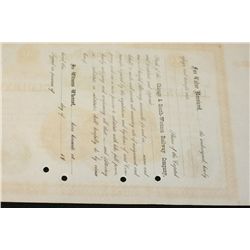 Chicago & South Western Railway Co. Stock Certificate {Est. 60-150}