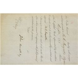 Cincinnati, Indianapolis, St. Louis and Chicago Railway Co. Stock Certificate Dated 1880 {Est. 25-15