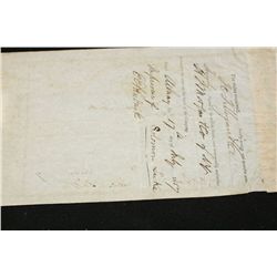 Michigan Southern & Northern Indiana Co. Stock Certificate Dated 1857 {Est. 60-160}