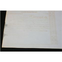 New-York And Harlem Rail-Road Co. Stock Certificate Dated 1848 {Est. 45-150}