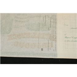 Blacklick and Conemaugh Petroleum and Mining Co. Stock Certificate {Est. 80-200}