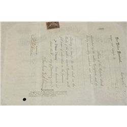 Stevens Copper Co. Stock Certificate Dated 1902 {Est. 90-200}