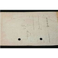 The St. Louis, Alton and Terre Haute Railroad Co. Stock Certificate Dated 1862 {Est. 90-200}