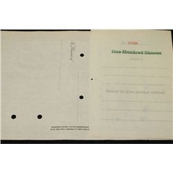 Tennessee Coal, Iron and Railroad Co. Stock Certificate {Est. 40-150}