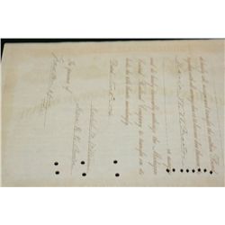The Michigan Central Railroad Co. Stock Certificate Dated 1894 {Est. 45-150}