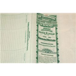 The Snohomish Valley Railway Co. Stock Certificate {Est. 60-150}