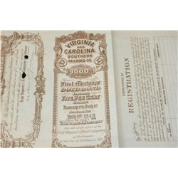 Virginia and Carolina Southern Railroad Co. {Est. 75-175}