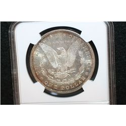 1883 Silver Morgan $1, NGC Graded MS63