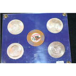 Harvey's Resort Hotel and  Harvey's Inn Casino Money to include $1 Gaming Token, Poker Chip, 1972-S 