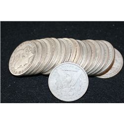 Silver Morgan $1, Various Dates & Conditions, Roll, Lot of 20