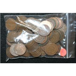 Indian Head Penny, Various Dates & Conditions, Lot of 100