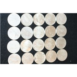 Peace $1, Various Dates & Conditions, Lot of 20