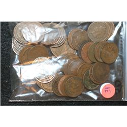 Indian Head Penny, Various Dates & Conditions, Lot of 50