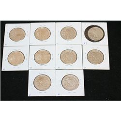 Walking Liberty Half Dollar, Various Dates & Conditions, Lot of 10
