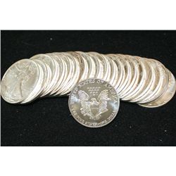 1987 Silver Eagle $1, Roll, Lot of 20