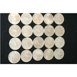 Peace $1, Various Dates & Conditions, Lot of 20