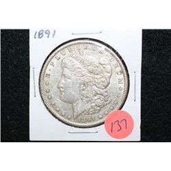 1891 Silver Morgan $1