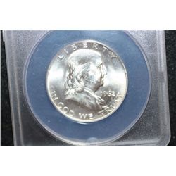 1962-D Ben Franklin Half Dollar, ANACS Graded MS64