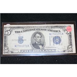 1934-C US Silver Certificate $5, Blue Seal