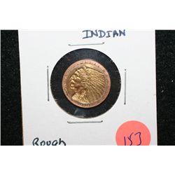 1928 Indian Chief $2 1/2 Gold Coin, Rough