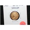 Image 1 : 1911 Indian Chief $2 1/2 Gold Coin, Repaired