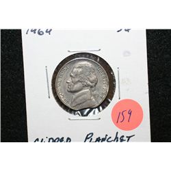1964 Jefferson Nickel, Clipped Planchet