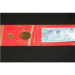 1991 Singapore Year of the Goat Minted Coins & Bank Note