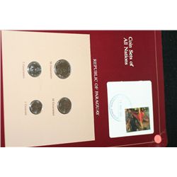 Republic of Paraguay; Coin Sets of All Nations W/Stamp Dated 1988