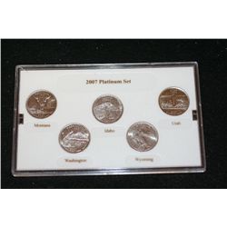 2007-P Mint State Quarter Proof Set, Platinum Edition