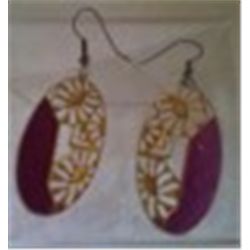 Vintage Signed Earrings Berebi 1 1/2" Dangle