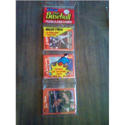 DONRUSS 1990 BASEBALL PUZZLE & CARDS VAL PAK 48 CARDS 9 PUZZLE PIECES