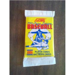 SCORE 1990 MAJOR LEAGUE BASEBALL 16  PLAYER CARDS & TRIVIA 1 MAG MOTION TRIVIA
