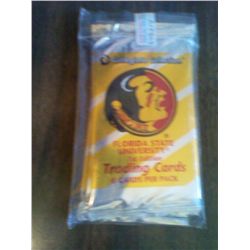 COLLEGIATE COLLECTION SEALED 3 PACKS FLORIDA STATE 8 CARDS PER PACK