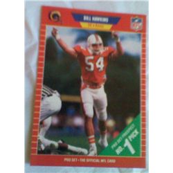 PRO SET NFL BILL HAWKINS  PRO SET PROSPECT #1  500 1989