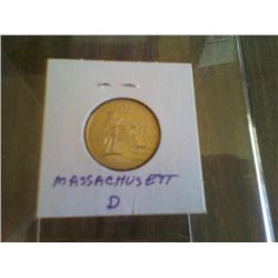 Uncirculated Statehood Quarter Massachusettes Denver Mint