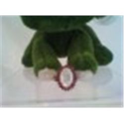 Vintage Mother of Pearl Ring with 16 pink gemstones With Ty Prince