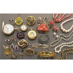 victorian bracelet and brooch The oval bra...