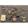 Image 1 : lady+s antique watch chain with gold and i...