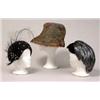 Image 1 : Vintage 1940s style hat Styled as a tight...