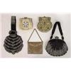 three vintage evening bags The first, rhin...