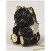 Image 1 : judith leiber black bear minaudiere Gilt m...