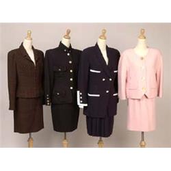 CHANEL two-piece suit  Hip-length military...