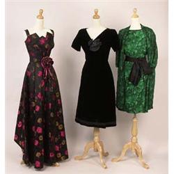 JEANNE lavin CASLILLO velvet dress Below-t...