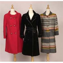 PAUL BON multi colored coat Knee-length gr...