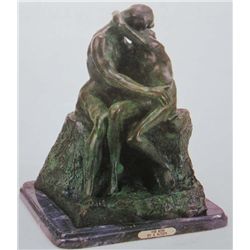 "The Kiss" Bronze Sculpture - Rodin