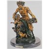 Image 1 : "Male Satyr Group" Bronze Sculpture - Clodion