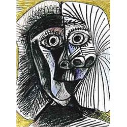 Picasso "Black And Yellow Drawing"